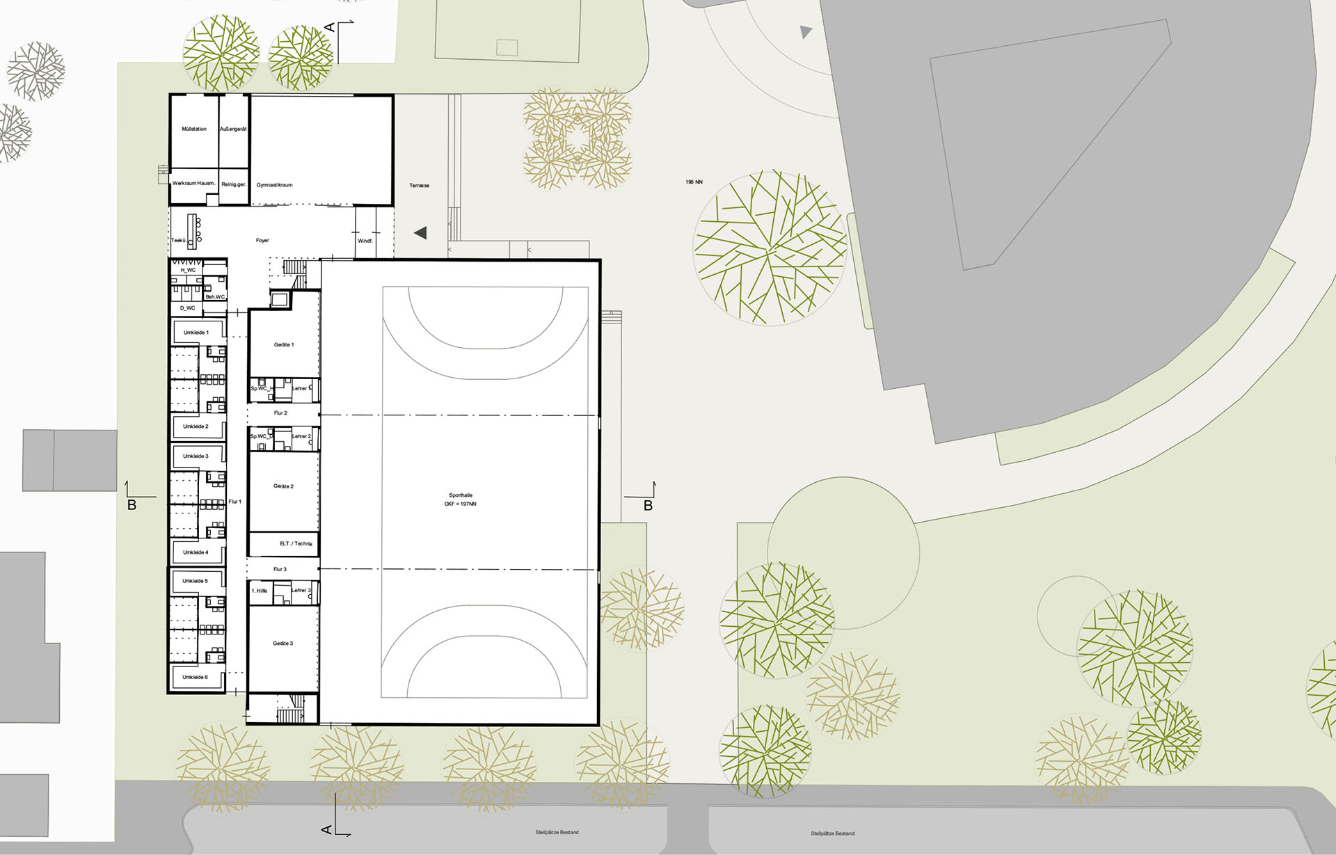 Dreifeldsporthalle Friedland &#8211; Groß Schneen